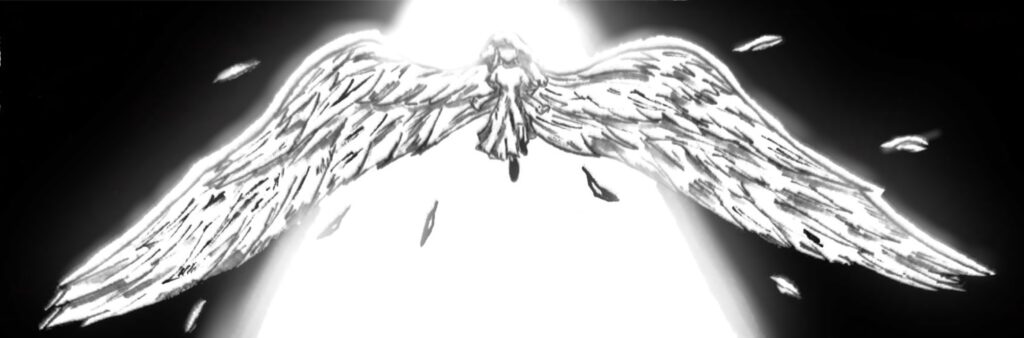 Mandy's wings grow Chromavien first transformation glory light